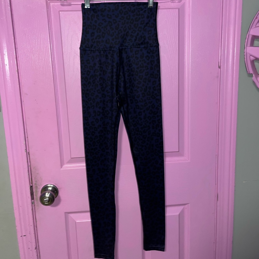 purple leopard print starcycle leggings